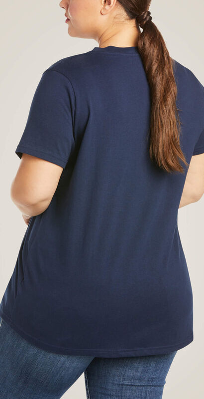 Rebar Cotton Strong V-Neck T-Shirt Back Plus